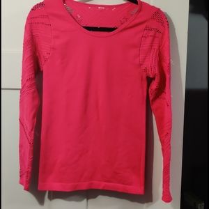 Fabletics Pink Long Sleeve Top
